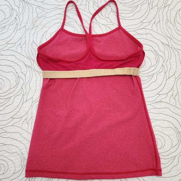 LULULEMON [6] Pink Heathered Power Y Lululemon Tank - Picture 8 of 14